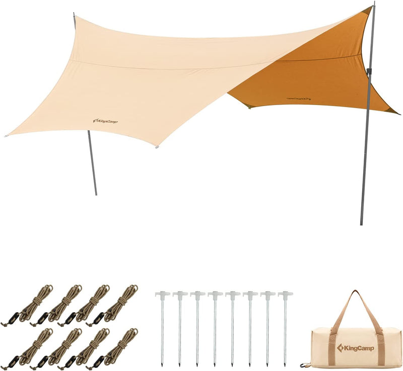 ギャラリービューアに画像をロードする, KingCamp 六角型 防水タープ