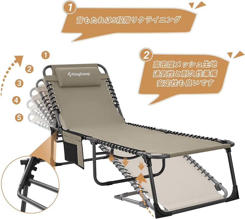 ギャラリービューアに画像をロードする, KingCamp 改良版 クスフォード生地 アウトドアコット