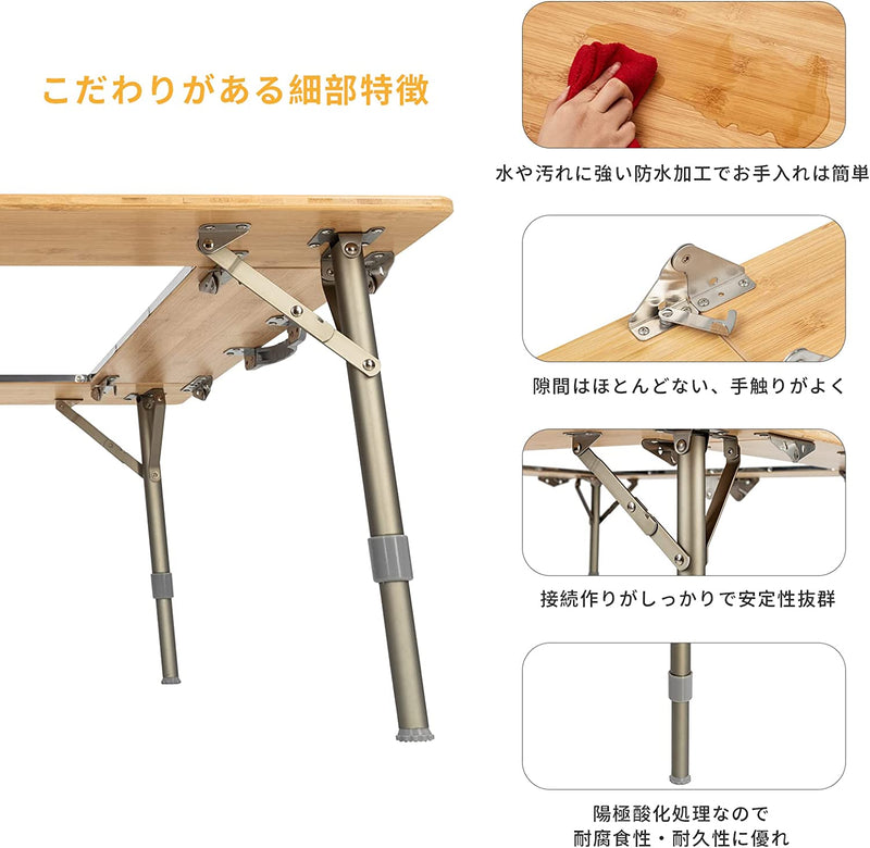 ギャラリービューアに画像をロードする, KingCamp 2点組み合わ 囲炉裏テーブル