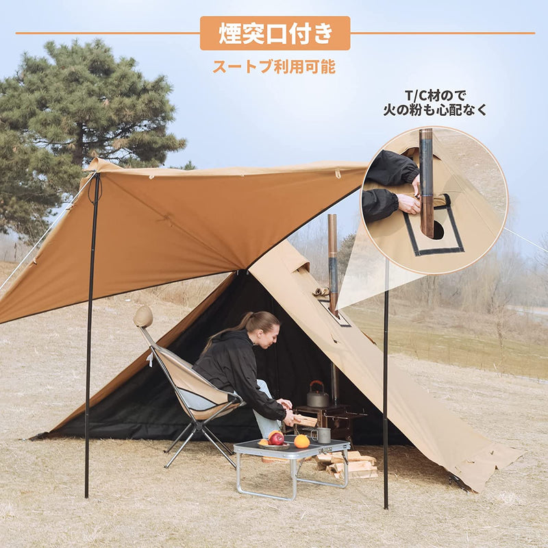 ギャラリービューアに画像をロードする, KingCamp 第二世代 ワンポールテント