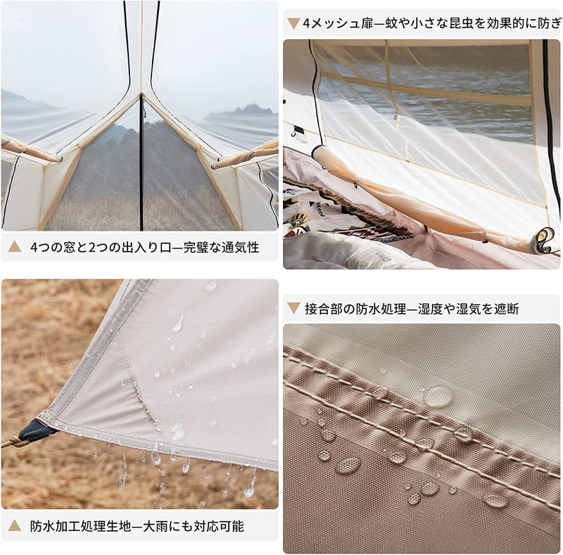 ギャラリービューアに画像をロードする, KingCamp ポリコットン テント