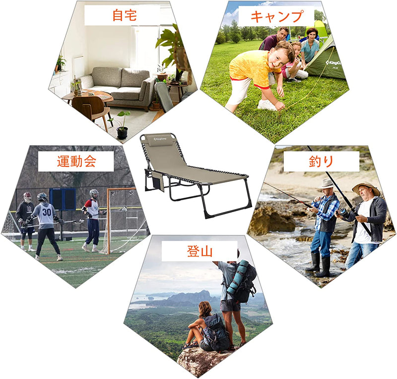 ギャラリービューアに画像をロードする, KingCamp 改良版 クスフォード生地 アウトドアコット