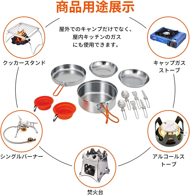 ギャラリービューアに画像をロードする, KingCamp 改良版 クッカーセット