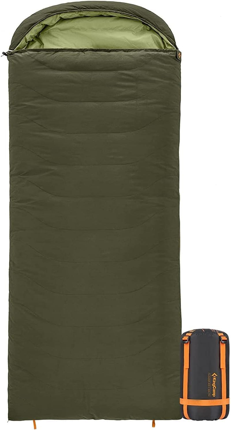 ギャラリービューアに画像をロードする, KingCamp 封筒型寝袋 640g/1200gのダウンと100%コットンを充填