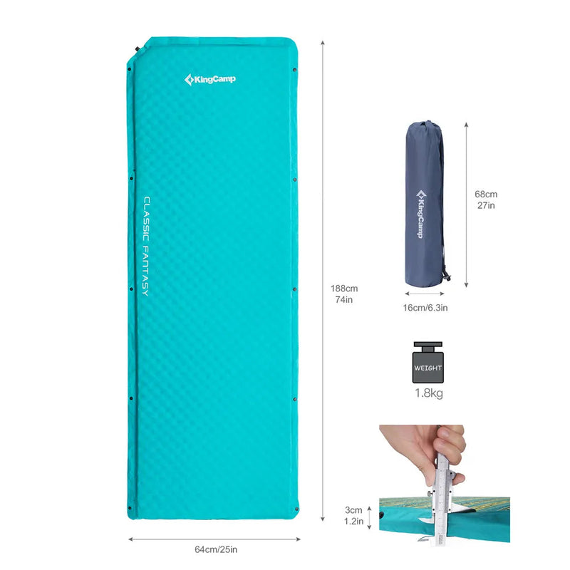 ギャラリービューアに画像をロードする, KingCamp クラシックファンタジー セルフインフレータブルパッド