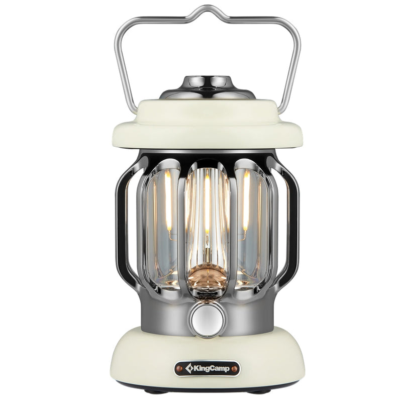 ギャラリービューアに画像をロードする, ランタン キングキャンプ レトロ風 white