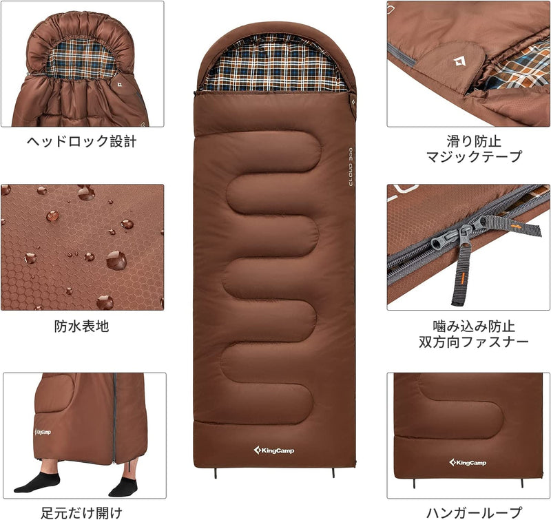 ギャラリービューアに画像をロードする, KingCamp ワイド 封筒型 寝袋