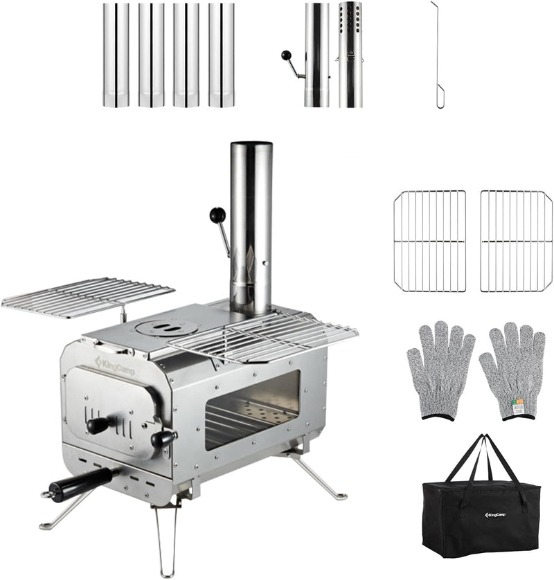 ギャラリービューアに画像をロードする, KingCamp アウトドア キャンプ ステンレス製薪ストーブ