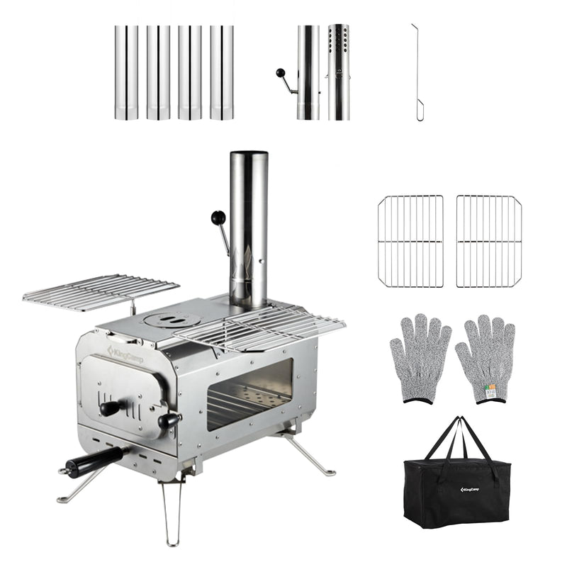 ギャラリービューアに画像をロードする, KingCamp アウトドア キャンプ ステンレス製薪ストーブ