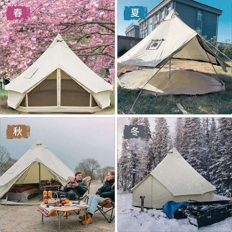 ギャラリービューアに画像をロードする, KingCamp コットン100% 大型 ベルテント