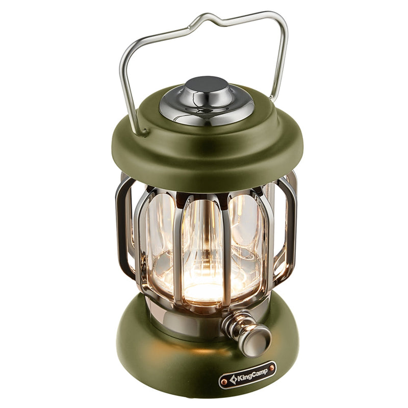 ギャラリービューアに画像をロードする, キングキャンプ ランタン レトロタイプ グリーン