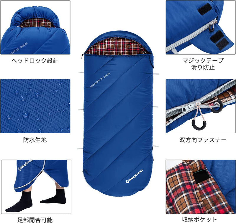 ギャラリービューアに画像をロードする, KingCamp 寝袋 封筒型 175×80cm