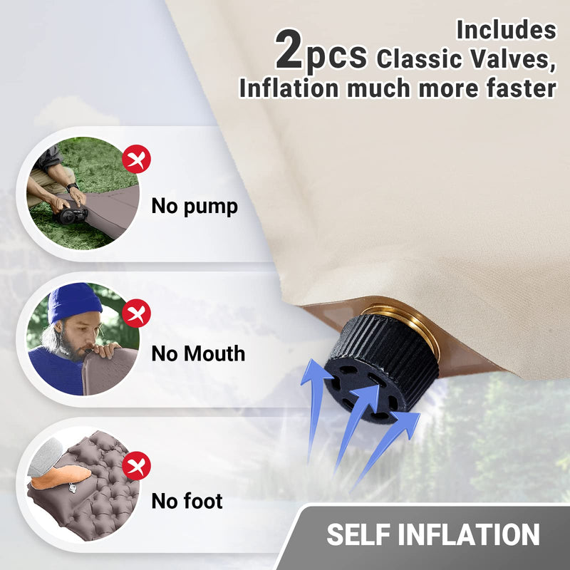 ギャラリービューアに画像をロードする, KingCamp 快適な二人用フインフレータブルパッド