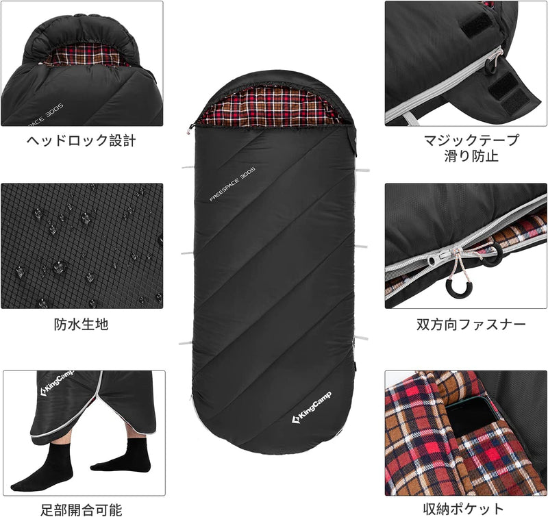 ギャラリービューアに画像をロードする, KingCamp 寝袋 封筒型 175×80cm