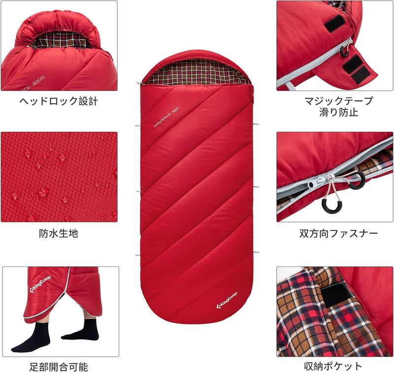 ギャラリービューアに画像をロードする, KingCamp 寝袋 封筒型 175×80cm