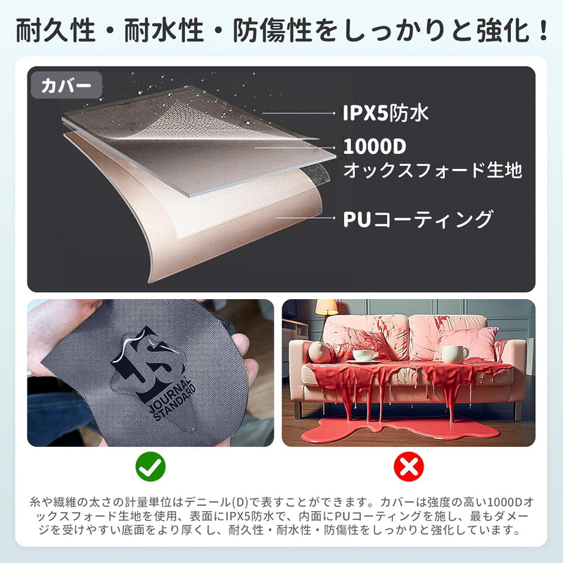 ギャラリービューアに画像をロードする, KingCamp QUBIQTRIO エアーソファー 【KingCampxJOURNAL STANDARD FURNITUREコラボ】【Makuake】
