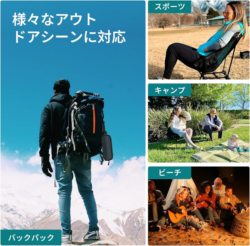 ギャラリービューアに画像をロードする, ATEPA コンパクト折りたたみキャンプチェア