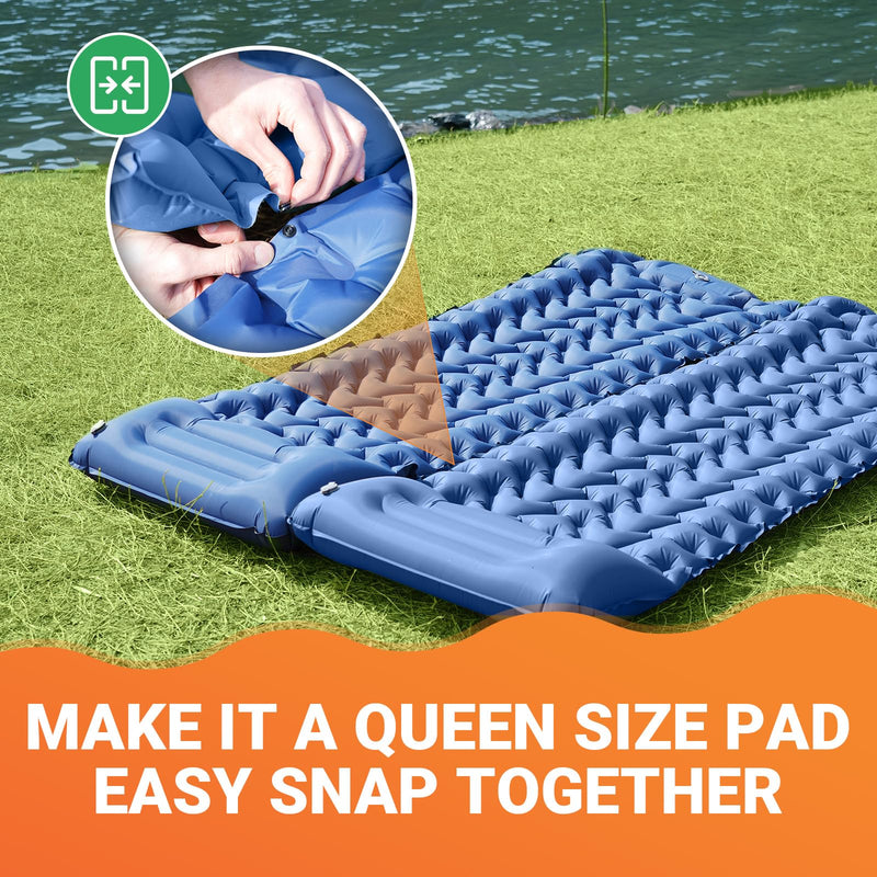 ギャラリービューアに画像をロードする, KingCamp おしゃれなシングルエアーパッド広々マットレス