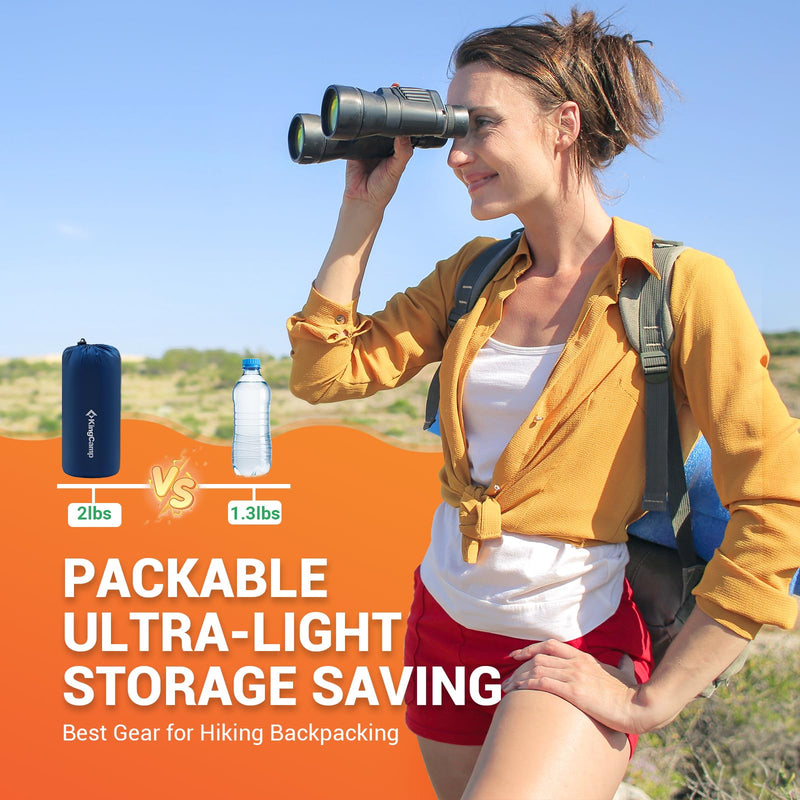 ギャラリービューアに画像をロードする, KingCamp おしゃれなシングルエアーパッド広々マットレス