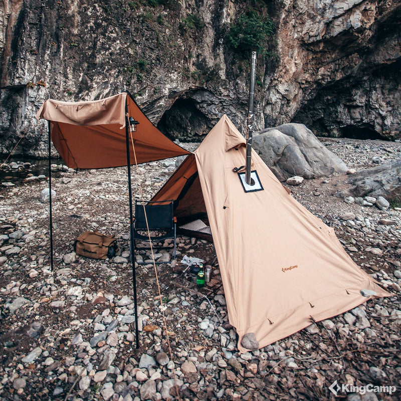 ギャラリービューアに画像をロードする, ソロキャン キングキャンプ ワンポールテント