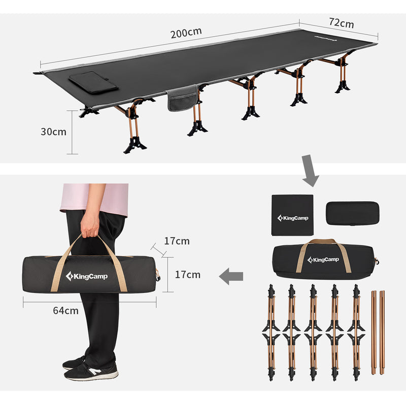 ギャラリービューアに画像をロードする, KingCamp ワイド&ロングハイベッドアウトドアキャンプコット