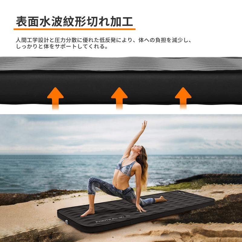 ギャラリービューアに画像をロードする, KingCamp キャンプ用セルフインフレーティングスリーピングパッド 超厚ダブル・シングルフォームマットレス