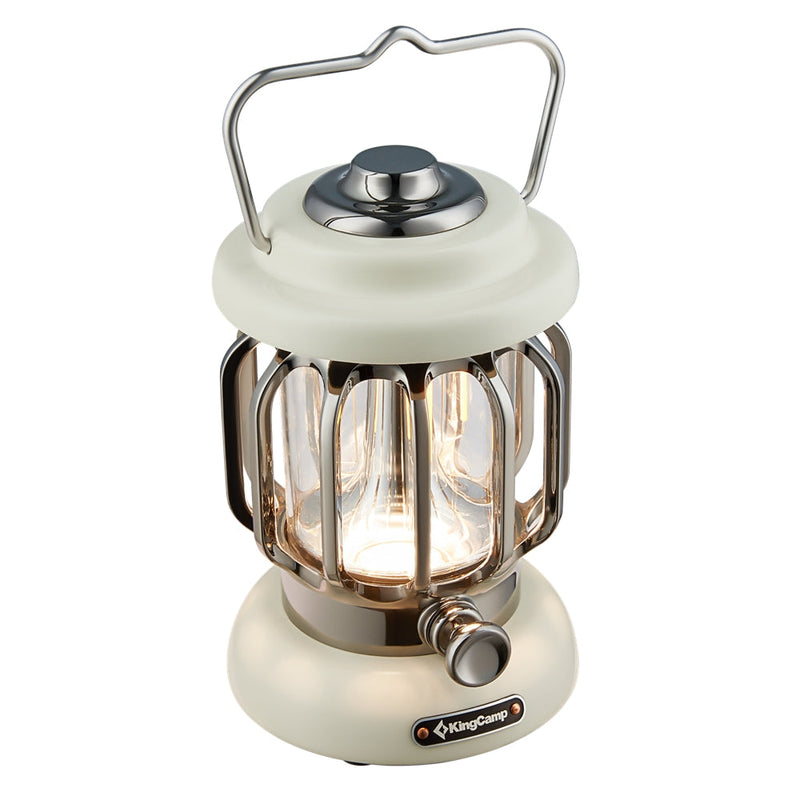 ギャラリービューアに画像をロードする, キングキャンプ ランタン レトロタイプ 白い