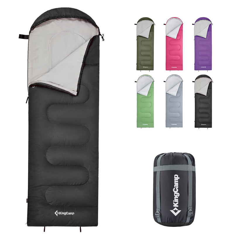 ギャラリービューアに画像をロードする, KingCamp 春用 夏用 封筒型 寝袋 (190+30)x75cm
