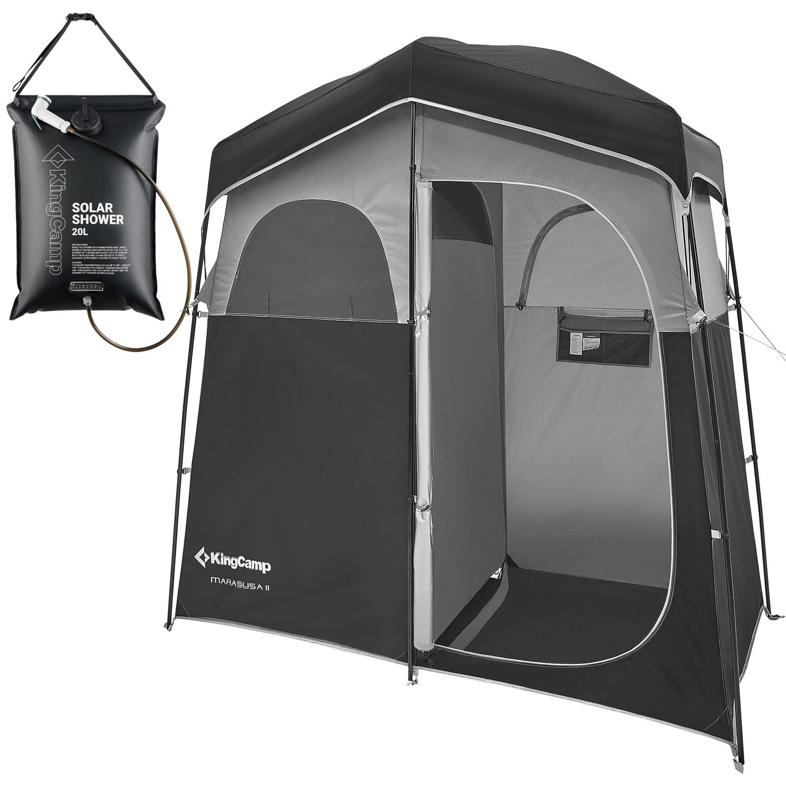 KingCamp キングキャンプ 着替えテント 2人用 2ドア 簡易トイレ