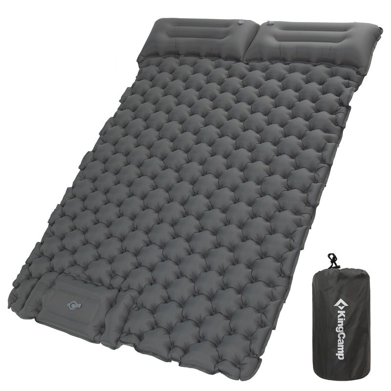 ギャラリービューアに画像をロードする, KingCamp エアーマットダブル キャンプ マット2人用足踏み式枕付き