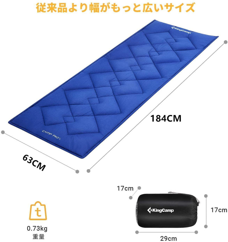 ギャラリービューアに画像をロードする, KingCamp 固定可能 コット用マット