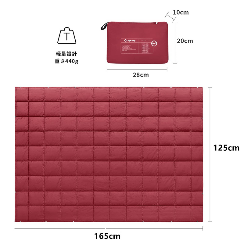 ギャラリービューアに画像をロードする, KingCamp 多用途ブランケット