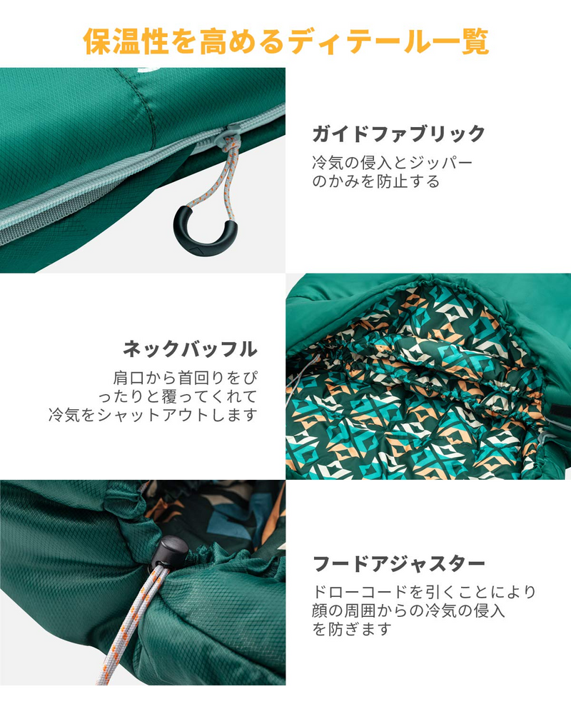 ギャラリービューアに画像をロードする, KingCamp 封筒型 寝袋