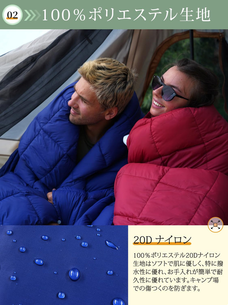 ギャラリービューアに画像をロードする, KingCamp キャンプブランケットコンパクトマルチブランケットひざ掛け