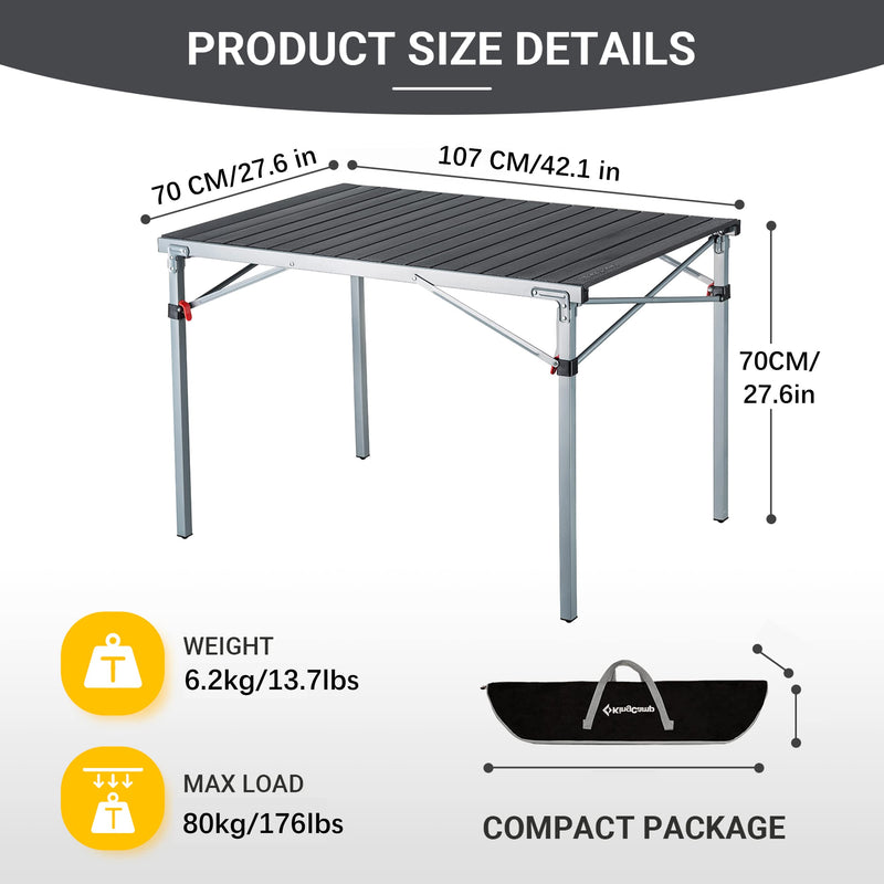ギャラリービューアに画像をロードする, KingCamp キャンプ テーブル アルミ ロールテーブル 折りたたみ