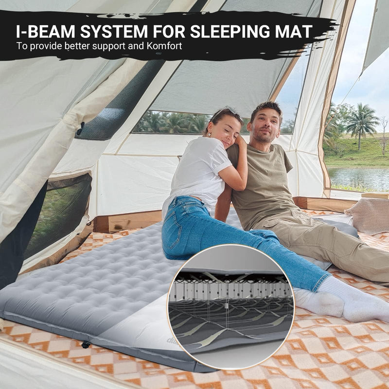 ギャラリービューアに画像をロードする, KingCamp キャンピング用寝マット2人用厚さ15cmダブルエアマットレス