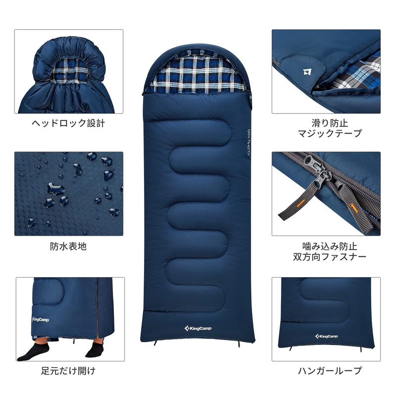 ギャラリービューアに画像をロードする, KingCamp ワイド 封筒型 寝袋