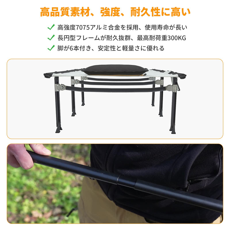 ギャラリービューアに画像をロードする, KingCamp 幅を広く キャンプコット