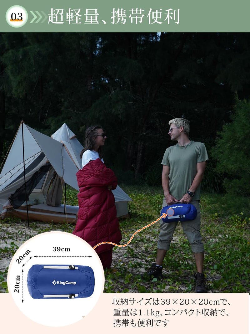ギャラリービューアに画像をロードする, KingCamp キャンプブランケットコンパクトマルチブランケットひざ掛け