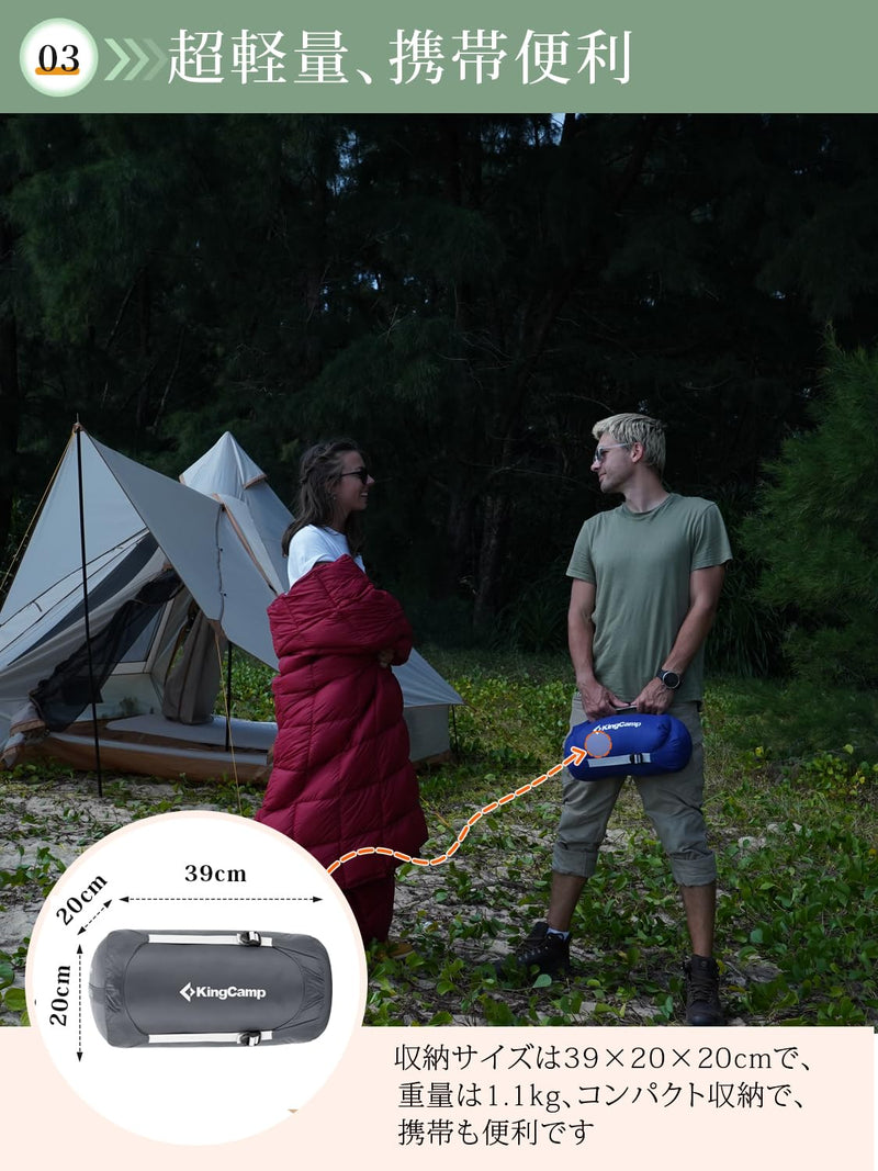 ギャラリービューアに画像をロードする, KingCamp キャンプブランケットコンパクトマルチブランケットひざ掛け