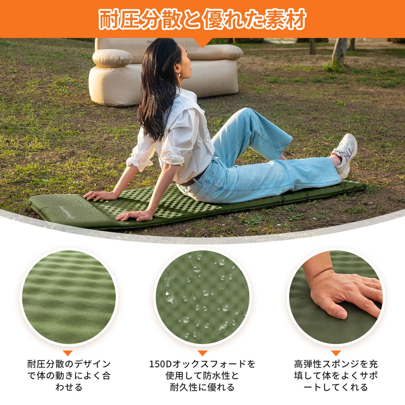 ギャラリービューアに画像をロードする, KingCamp シングル自動膨張式スリーピングマット