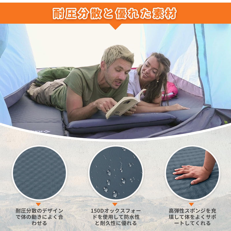 ギャラリービューアに画像をロードする, KingCamp シングル自動膨張式スリーピングマット