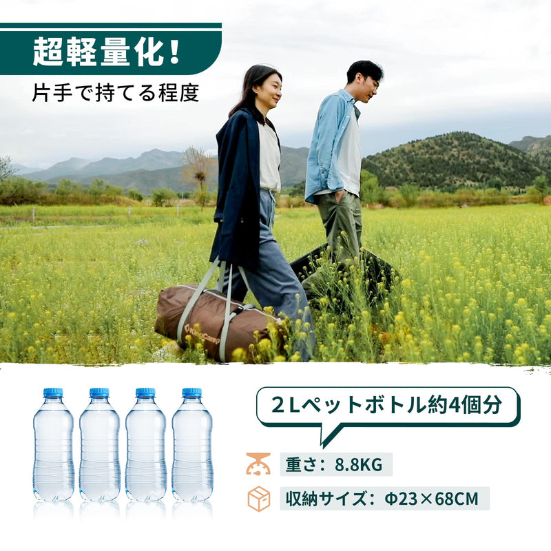 ギャラリービューアに画像をロードする, KingCamp 二重層 超軽量 ベルテント