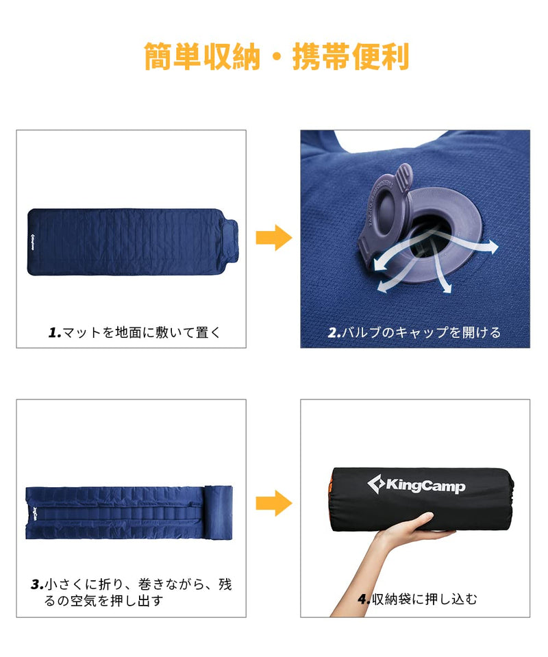 ギャラリービューアに画像をロードする, KingCamp エアーマットアウトドア キャンプマットシングル