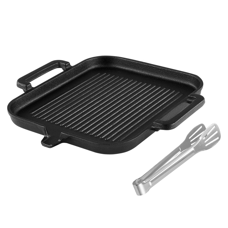 ギャラリービューアに画像をロードする, yETO キャンプグリルパン鉄鋳物魚焼きグリルプレート グラタン皿 32x30x2cm