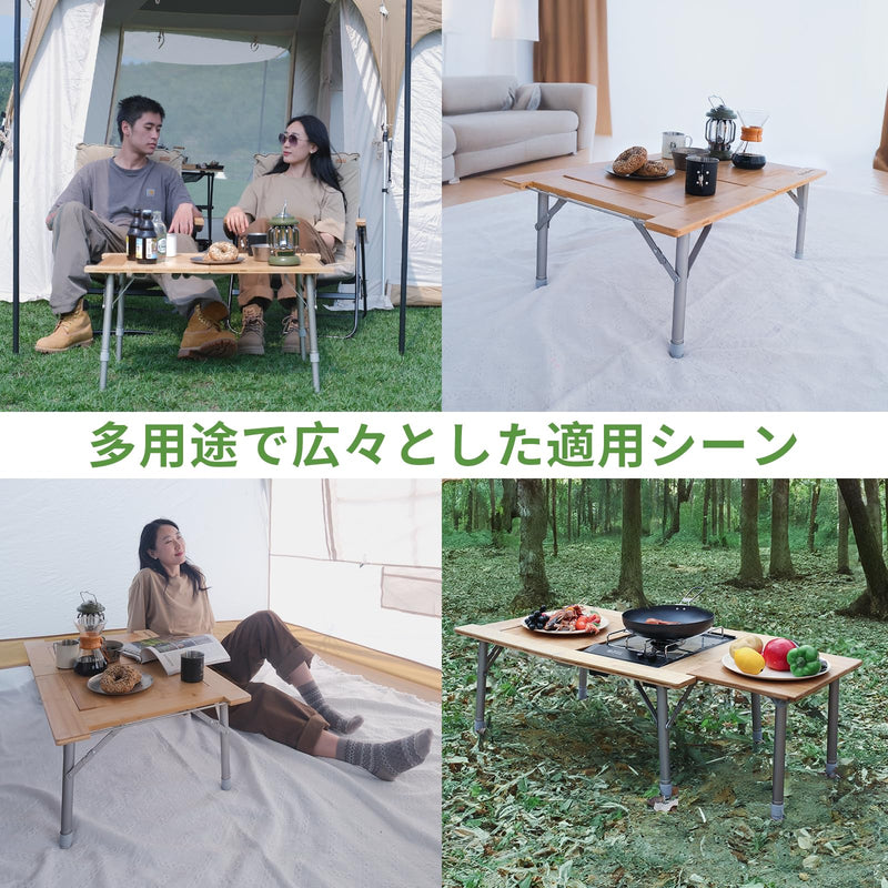 ギャラリービューアに画像をロードする, KingCamp アウトドアキャンプテーブル 折りたたみ 囲炉裏テーブル