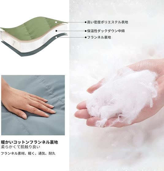 KingCamp 羽毛 寝袋 封筒型