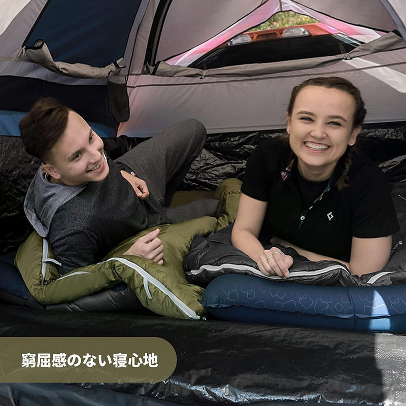 ギャラリービューアに画像をロードする, KingCamp 羽毛 寝袋 封筒型
