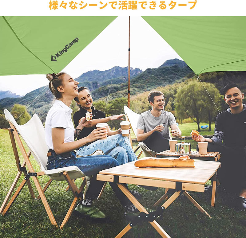 ギャラリービューアに画像をロードする, KingCamp 六角型 防水タープ

