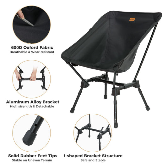 KingCamp ALOE P20 7075 H型ポータブルキャンプチェア